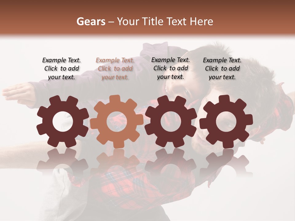 Cute Modern People PowerPoint Template