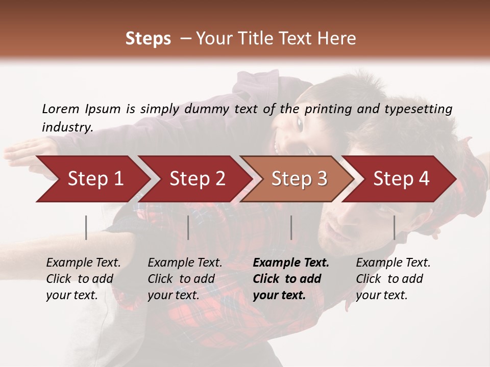 Cute Modern People PowerPoint Template