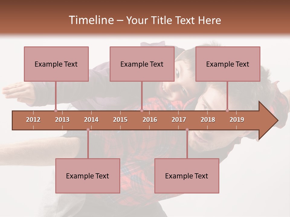 Cute Modern People PowerPoint Template