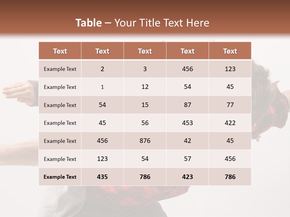 Cute Modern People PowerPoint Template