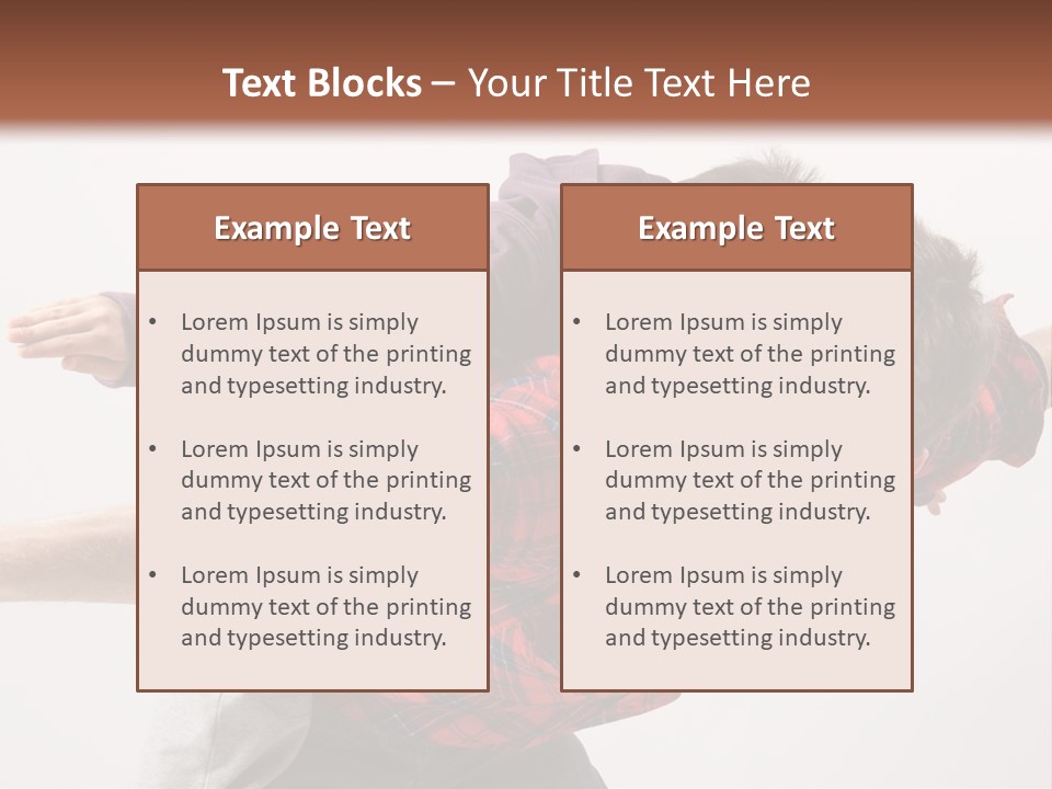 Cute Modern People PowerPoint Template