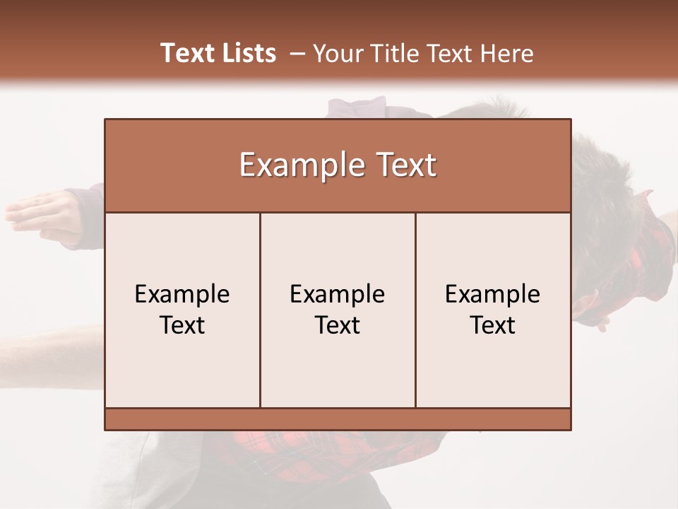 Cute Modern People PowerPoint Template