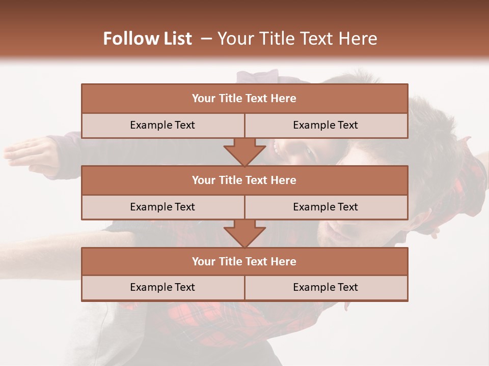 Cute Modern People PowerPoint Template