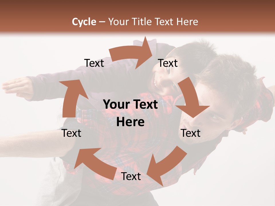 Cute Modern People PowerPoint Template