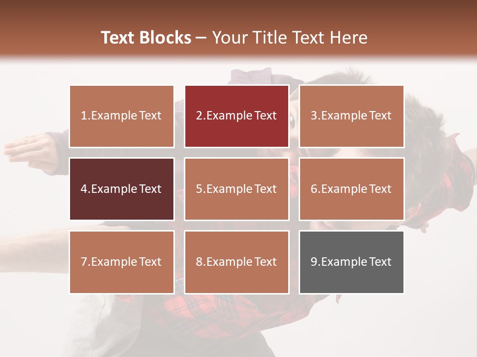 Cute Modern People PowerPoint Template