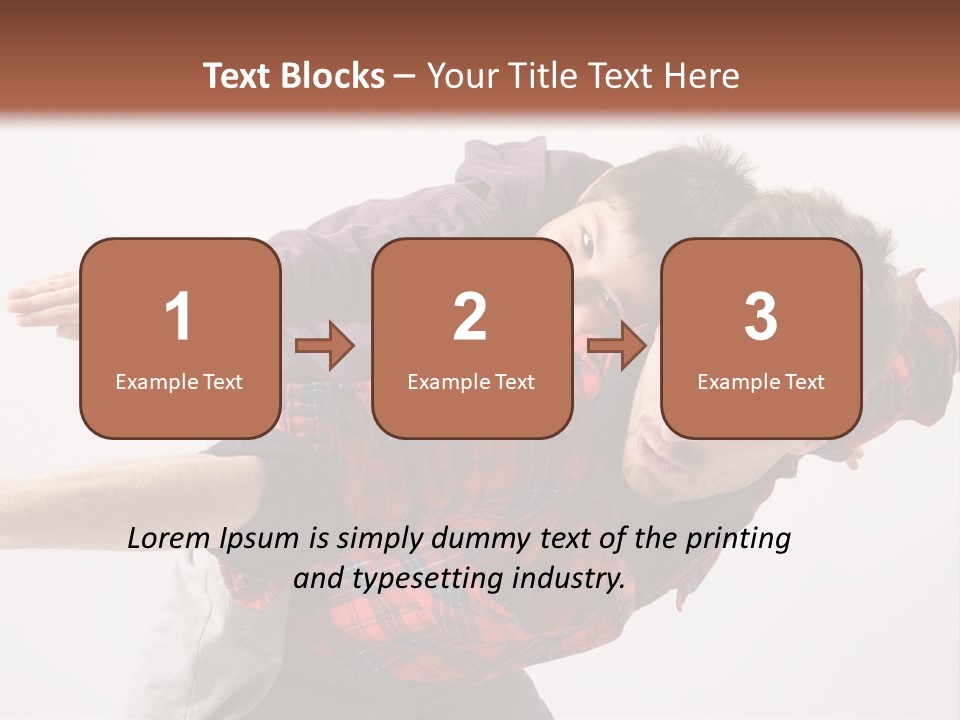 Cute Modern People PowerPoint Template