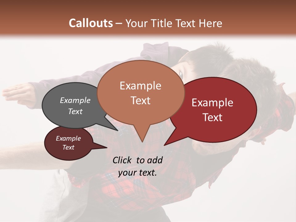 Cute Modern People PowerPoint Template