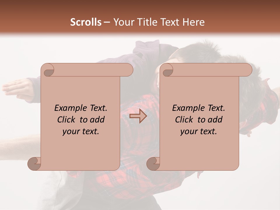 Cute Modern People PowerPoint Template