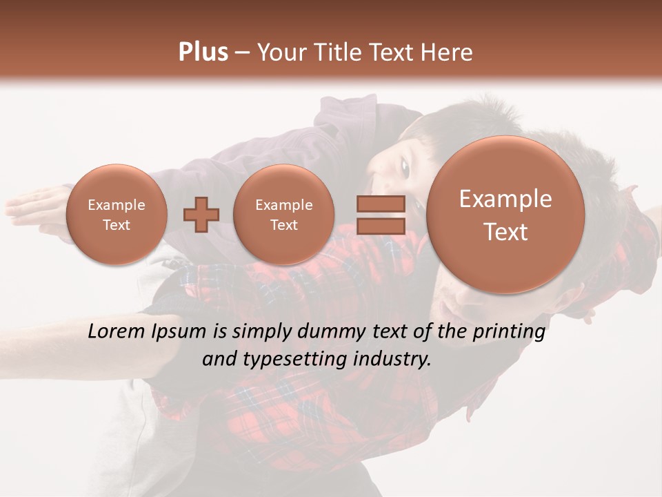 Cute Modern People PowerPoint Template