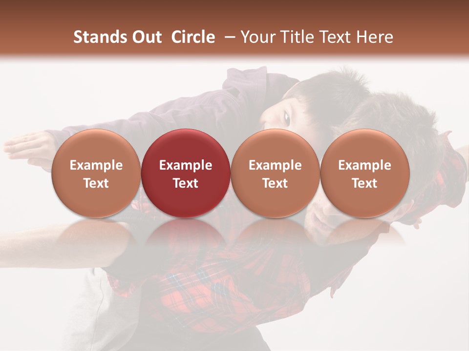 Cute Modern People PowerPoint Template