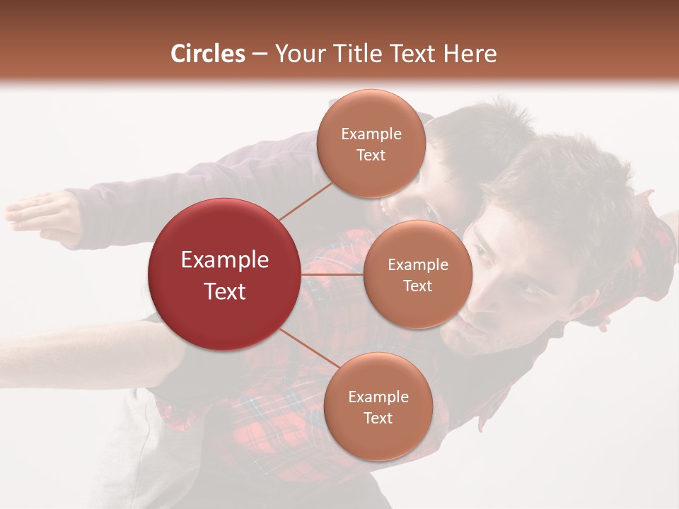 Cute Modern People PowerPoint Template