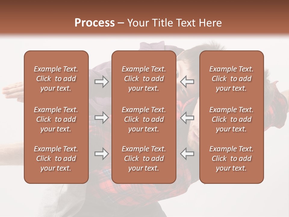 Cute Modern People PowerPoint Template