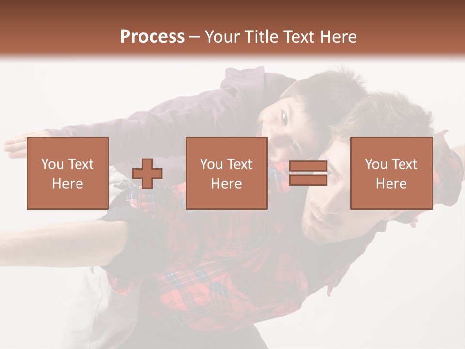 Cute Modern People PowerPoint Template