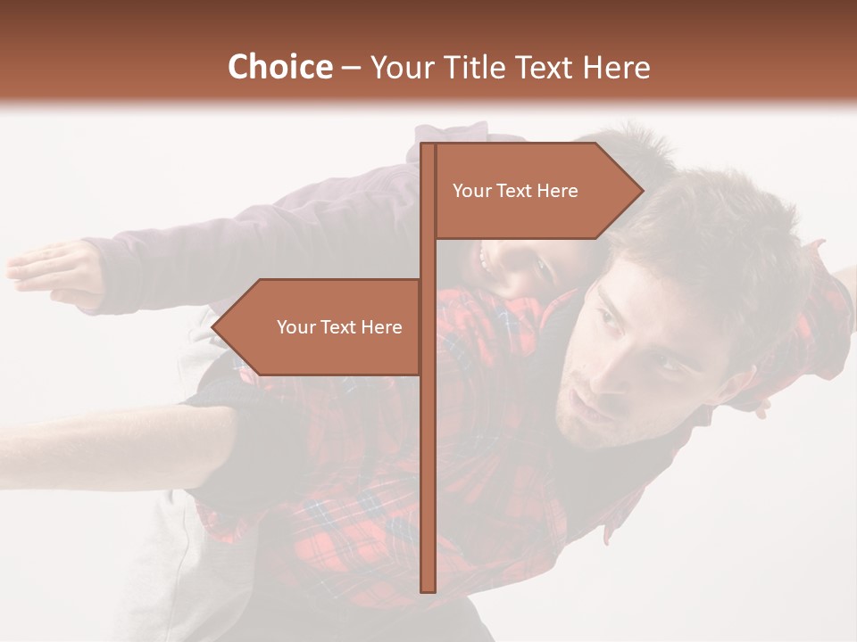 Cute Modern People PowerPoint Template