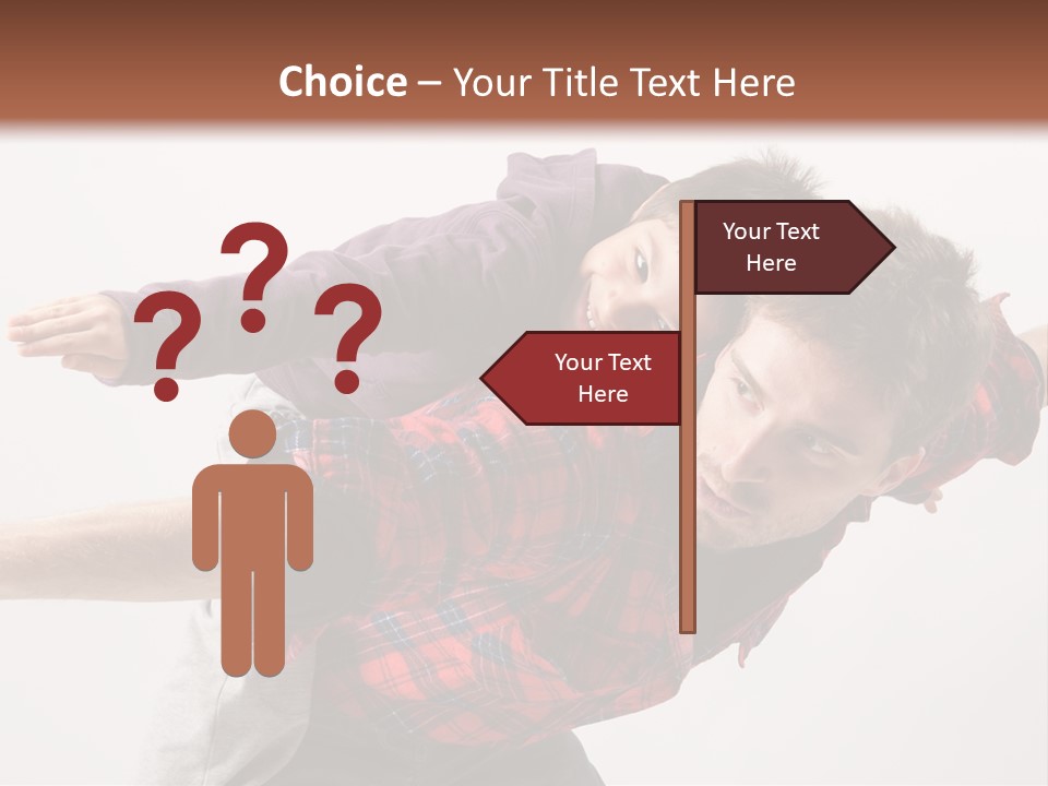 Cute Modern People PowerPoint Template