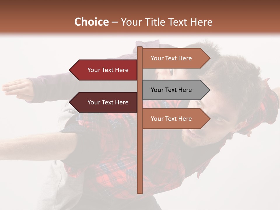 Cute Modern People PowerPoint Template