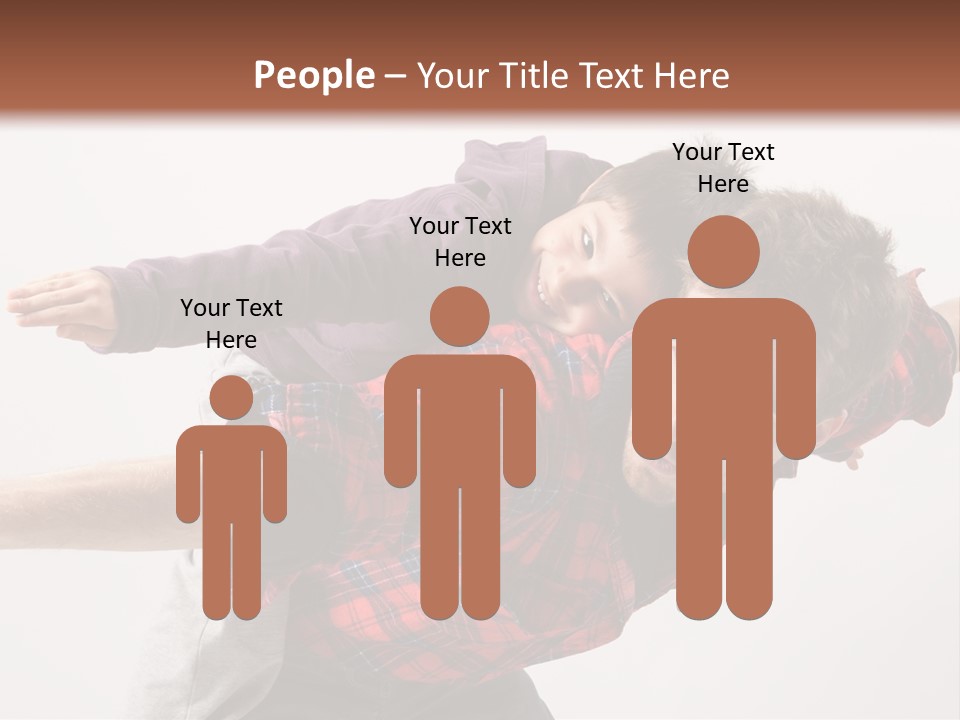 Cute Modern People PowerPoint Template
