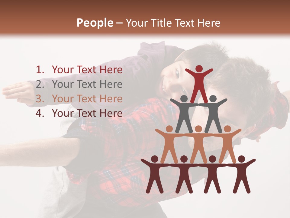 Cute Modern People PowerPoint Template