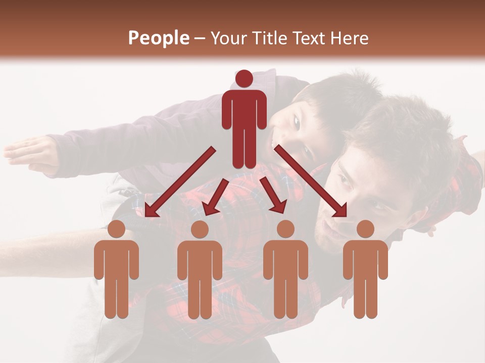 Cute Modern People PowerPoint Template