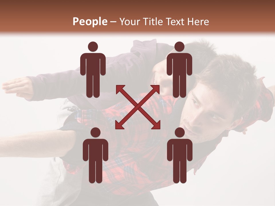 Cute Modern People PowerPoint Template