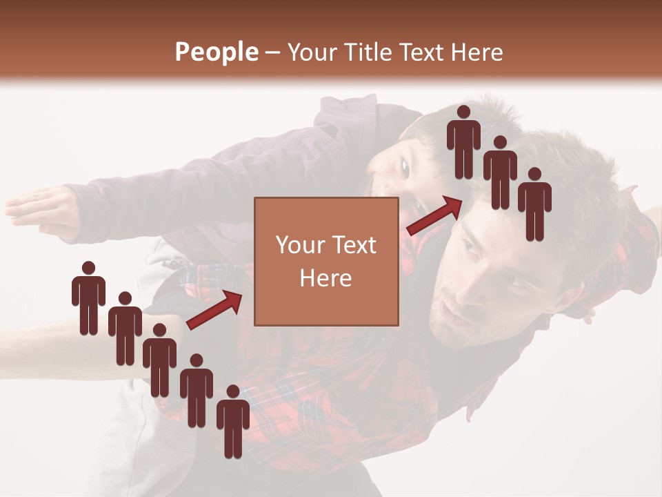 Cute Modern People PowerPoint Template