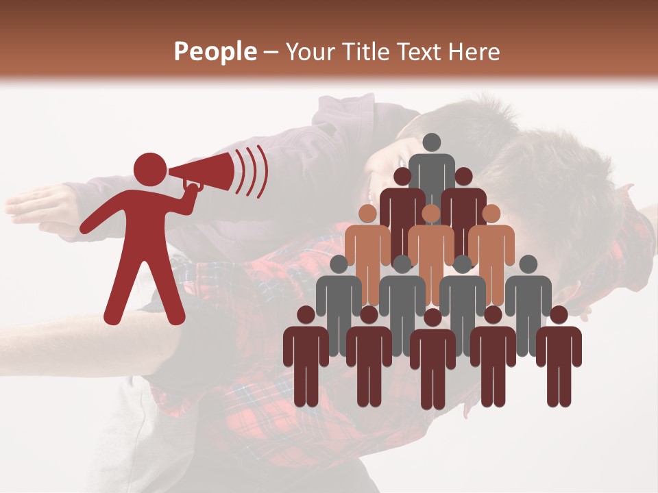 Cute Modern People PowerPoint Template
