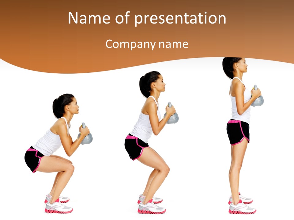 Fitness Person Isolated PowerPoint Template