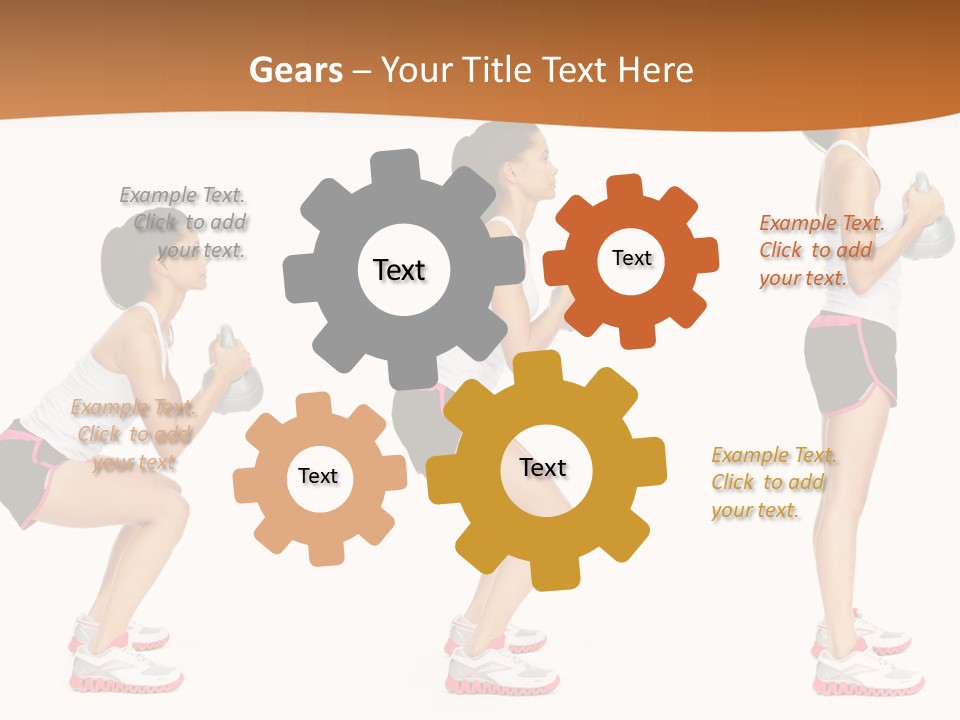 Fitness Person Isolated PowerPoint Template