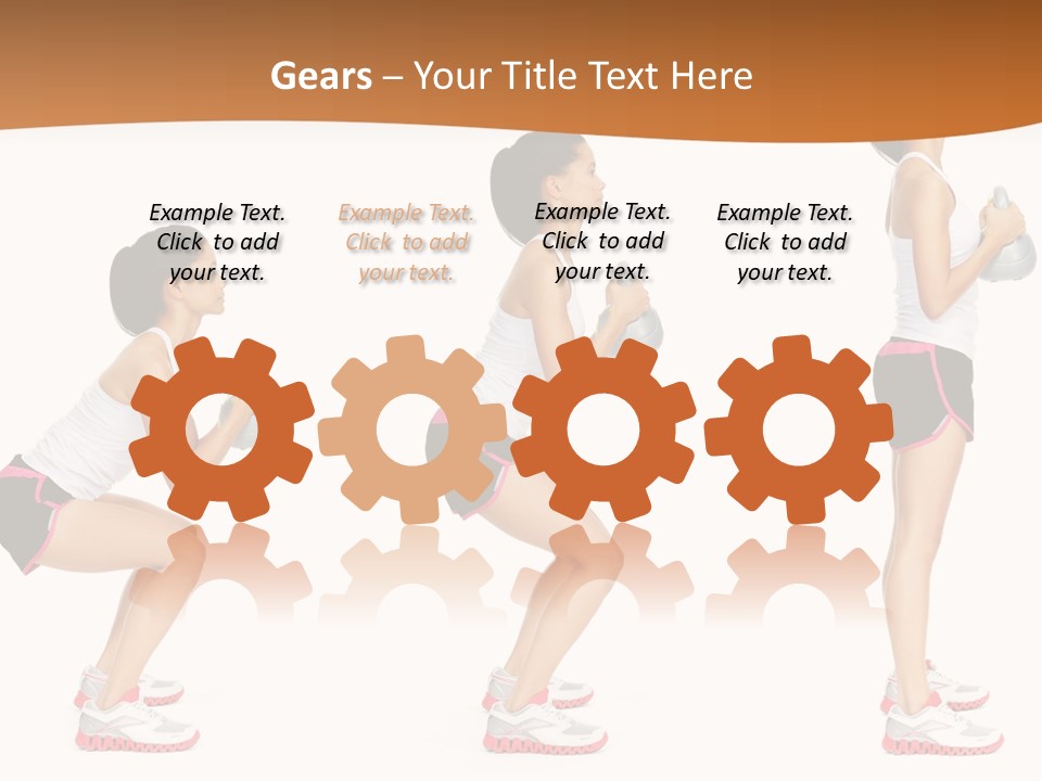 Fitness Person Isolated PowerPoint Template