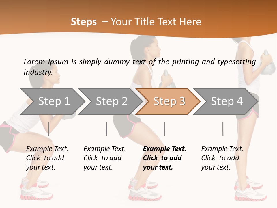 Fitness Person Isolated PowerPoint Template