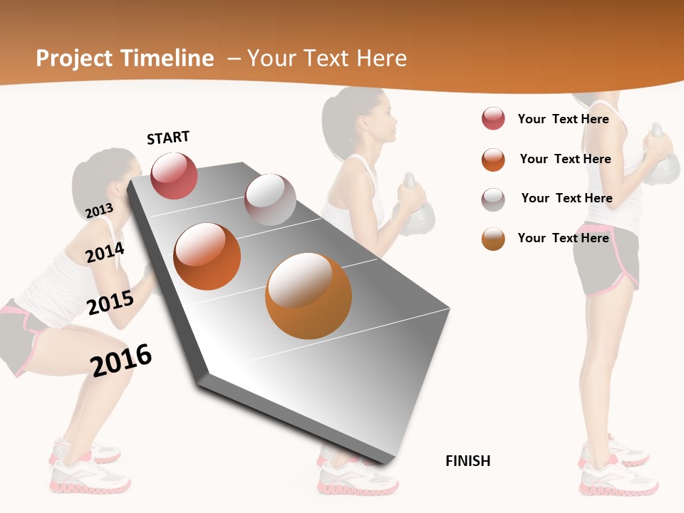 Fitness Person Isolated PowerPoint Template