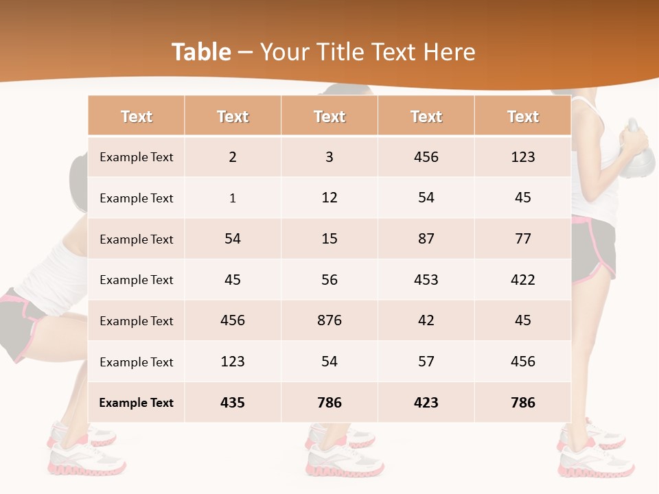 Fitness Person Isolated PowerPoint Template