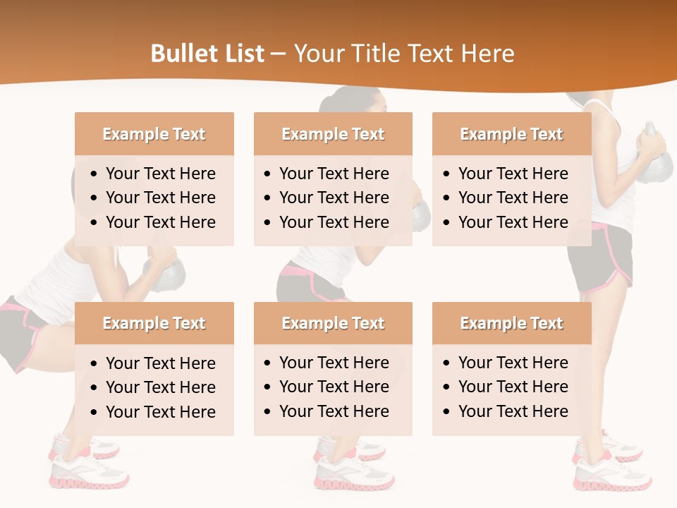 Fitness Person Isolated PowerPoint Template