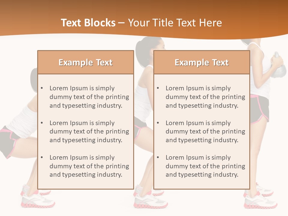 Fitness Person Isolated PowerPoint Template