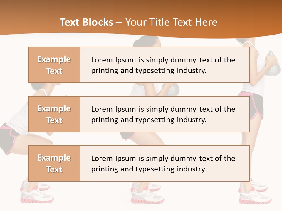 Fitness Person Isolated PowerPoint Template