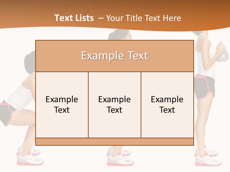 Fitness Person Isolated PowerPoint Template