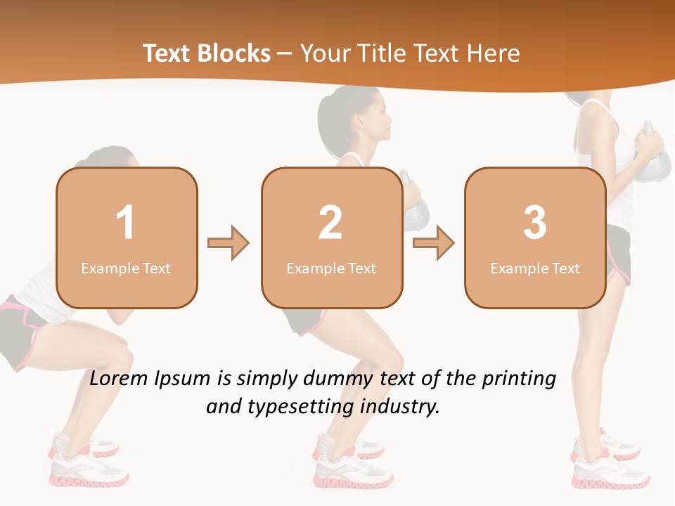Fitness Person Isolated PowerPoint Template