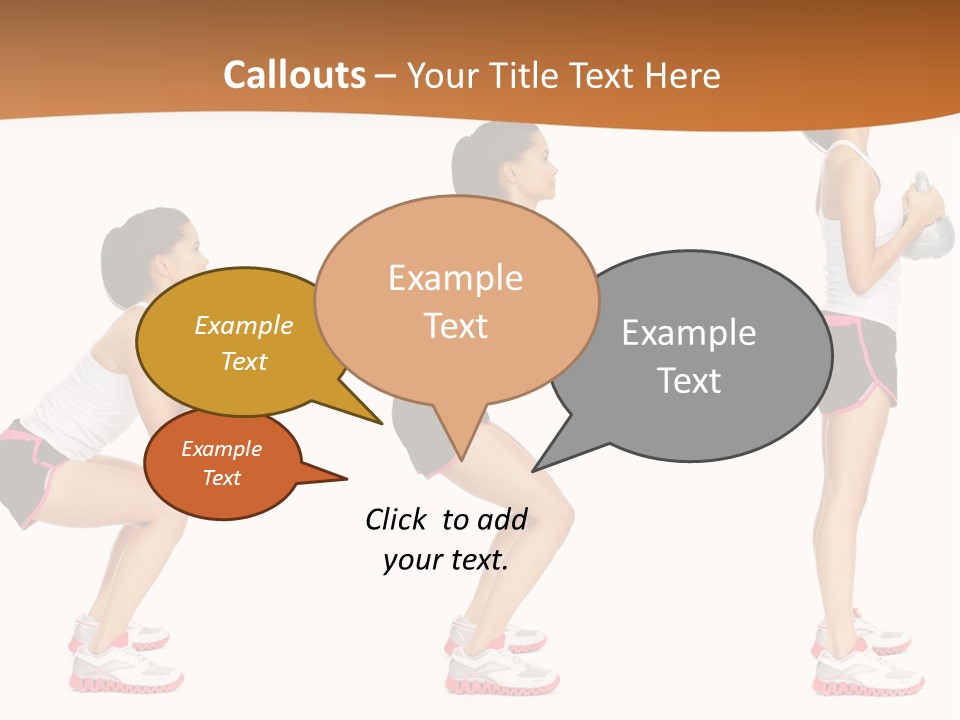 Fitness Person Isolated PowerPoint Template