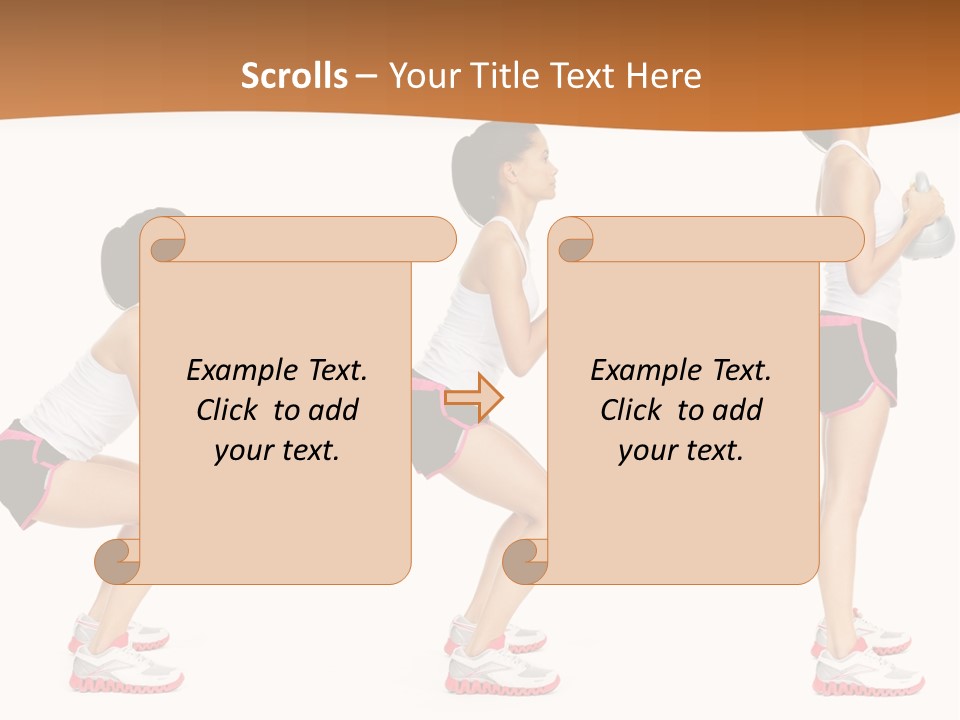 Fitness Person Isolated PowerPoint Template