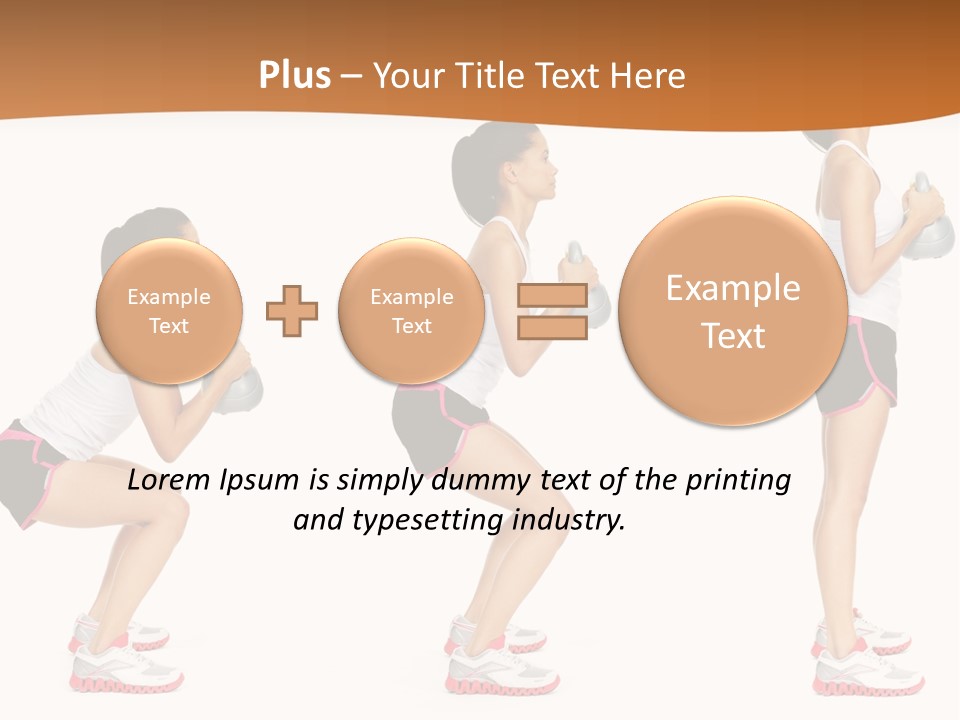 Fitness Person Isolated PowerPoint Template