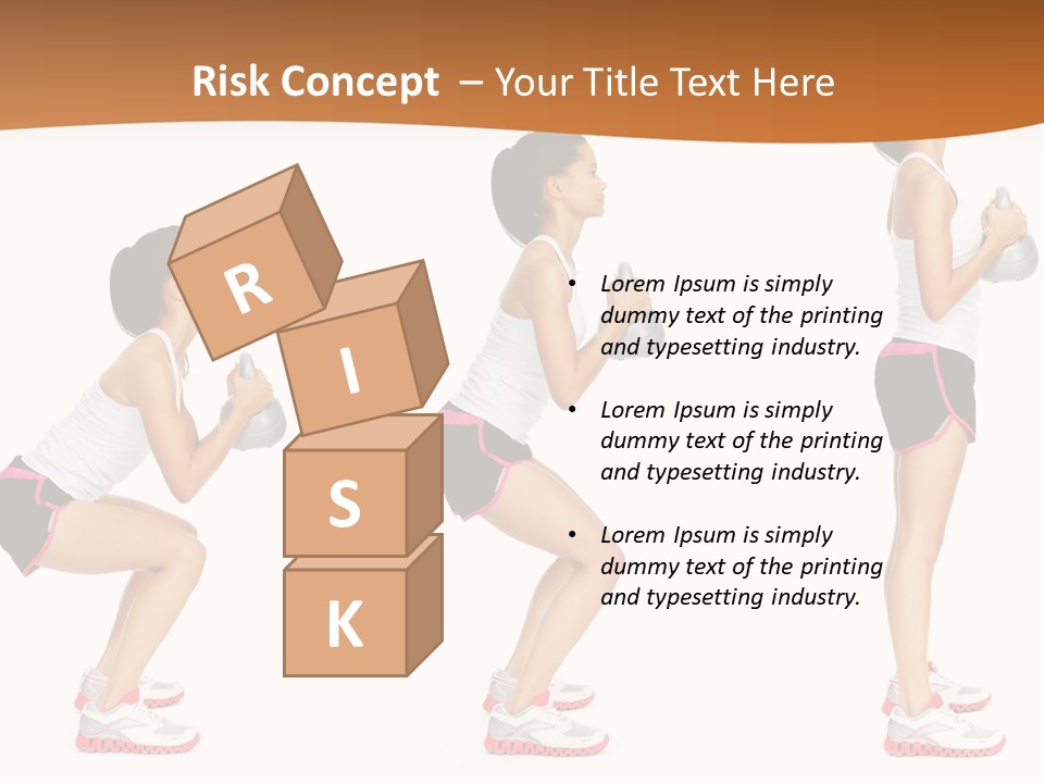 Fitness Person Isolated PowerPoint Template