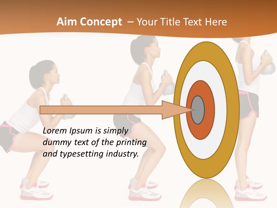 Fitness Person Isolated PowerPoint Template