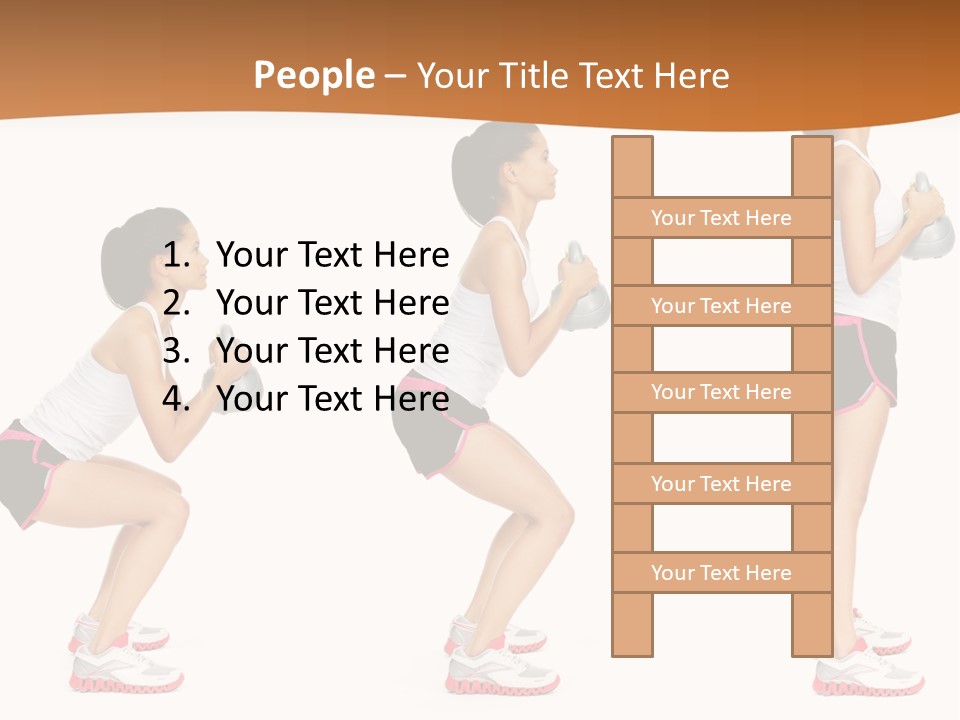 Fitness Person Isolated PowerPoint Template