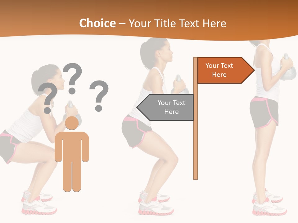 Fitness Person Isolated PowerPoint Template