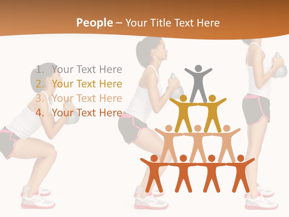 Fitness Person Isolated PowerPoint Template