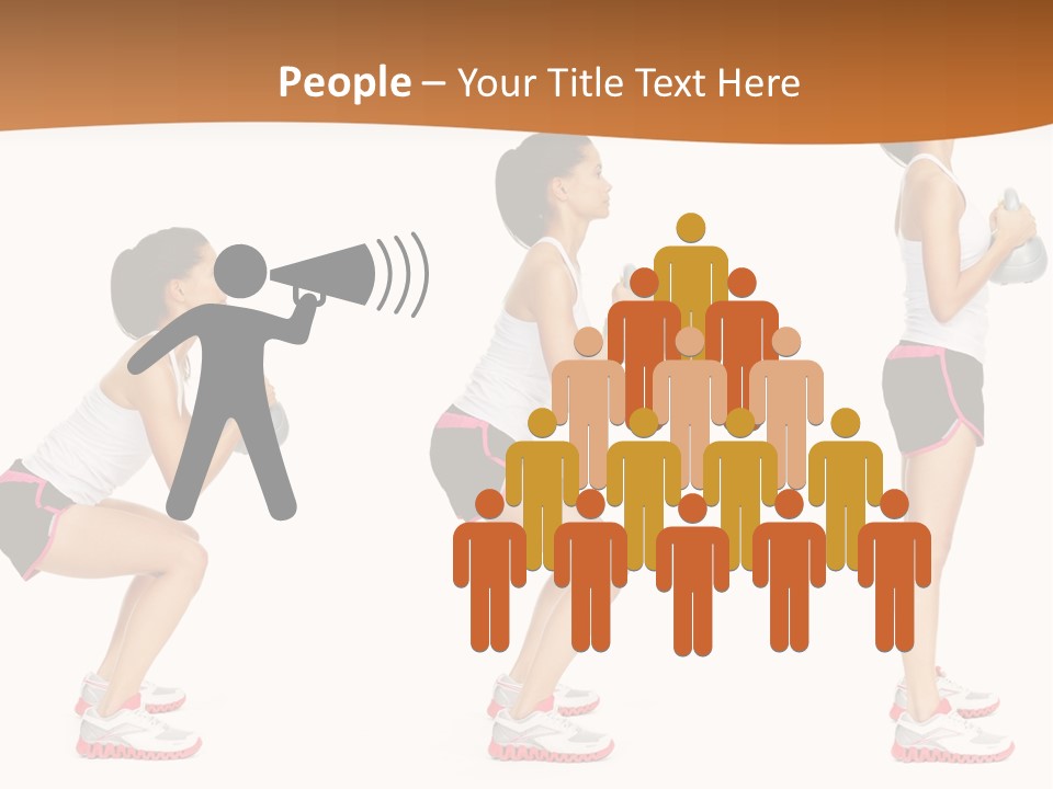 Fitness Person Isolated PowerPoint Template