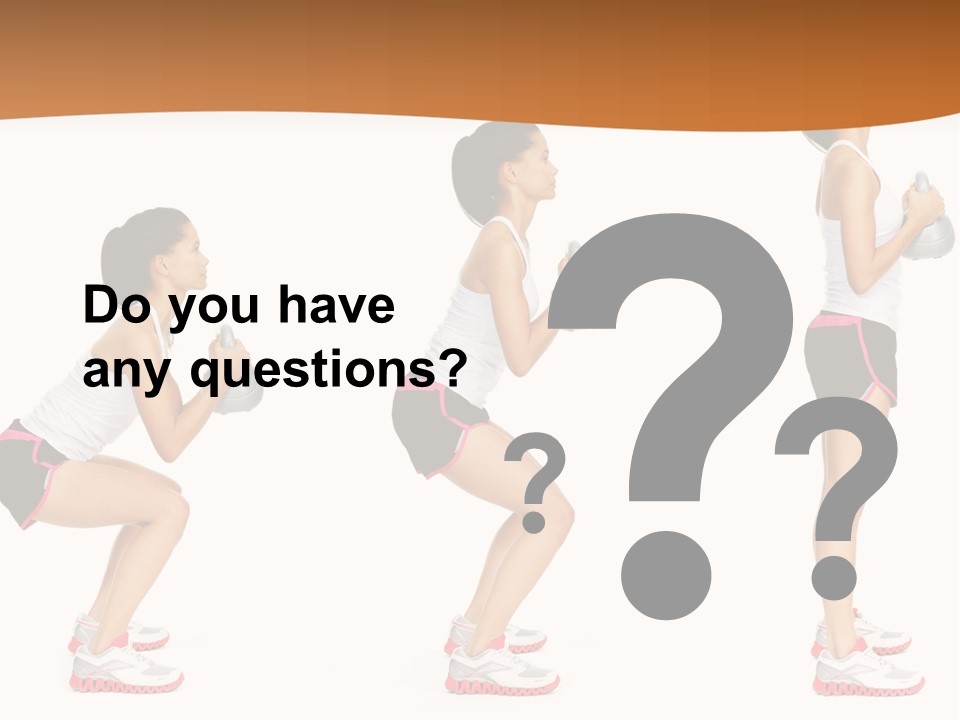 Fitness Person Isolated PowerPoint Template