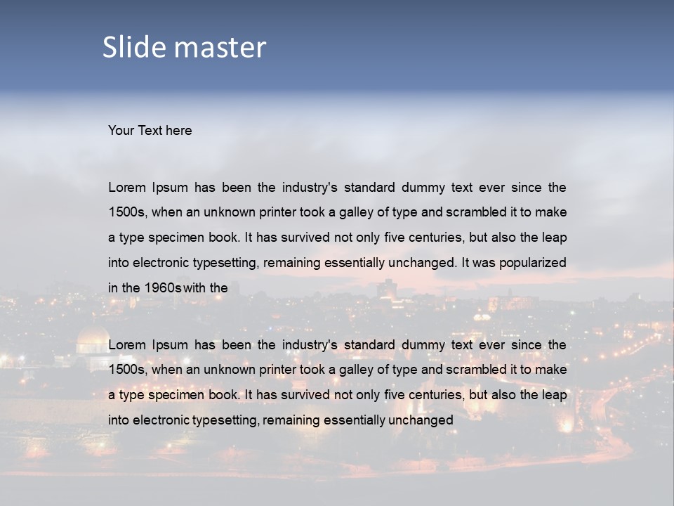 Lunch Marinated Appetizer PowerPoint Template