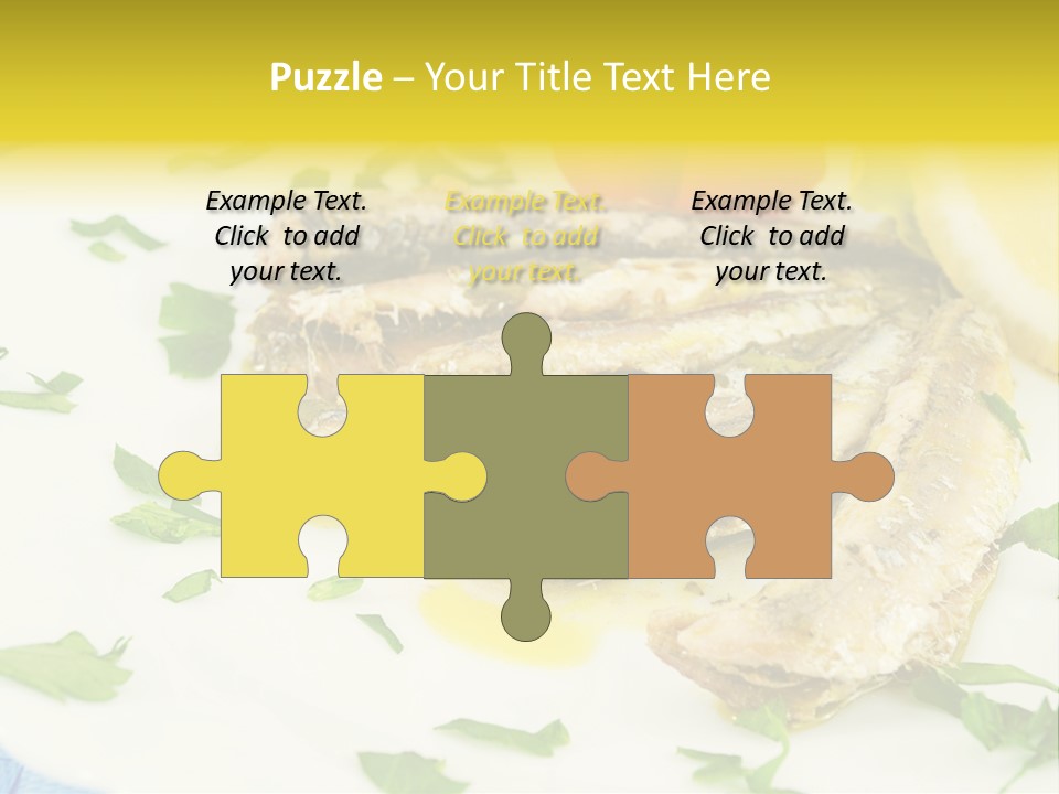 Lunch Marinated Appetizer PowerPoint Template