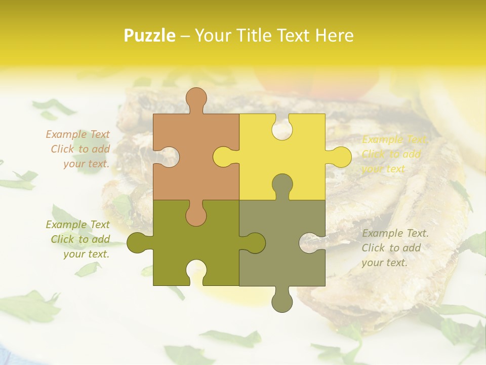 Lunch Marinated Appetizer PowerPoint Template